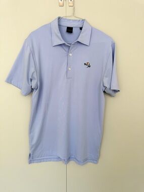 DUNNING GOLF Men’s Bay Hill Light Blue Performance Polo